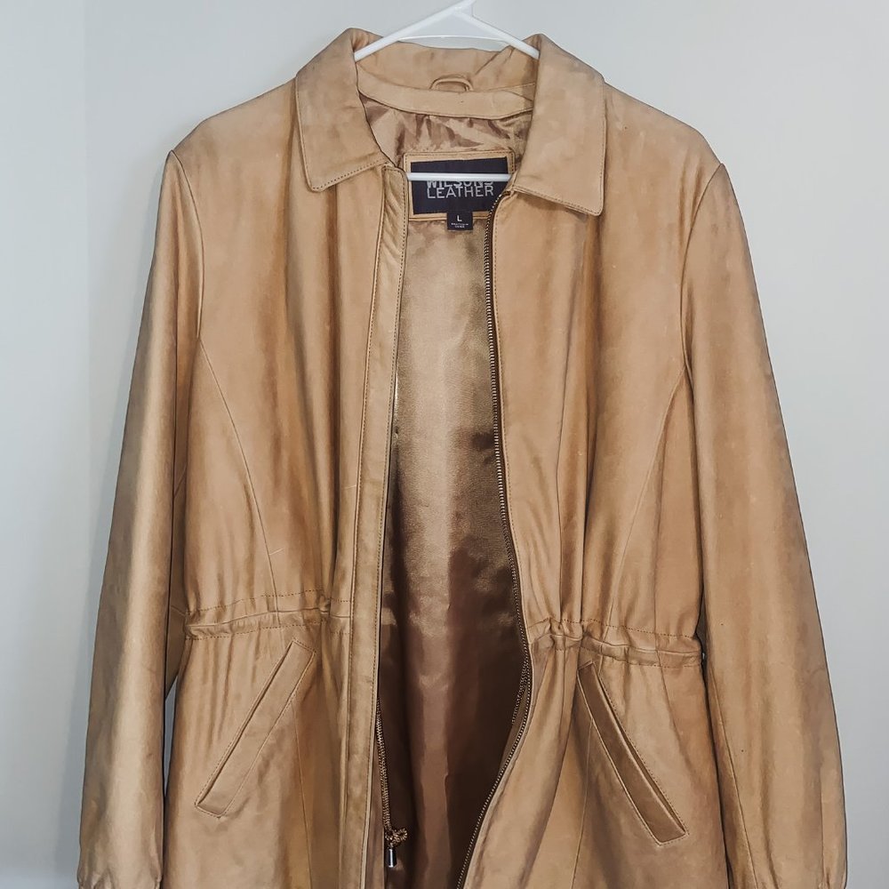 Wilson’s leather tan jacket